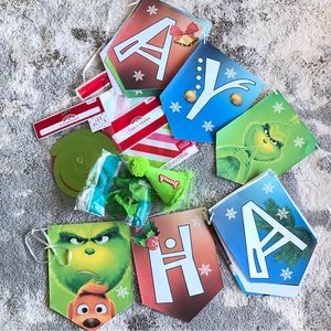 Grinch theme birthday party accessories decor